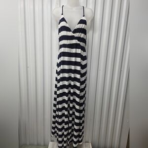 GAP Navy and White Striped Dress